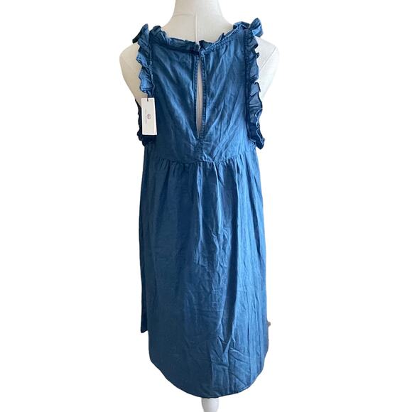 Adriano Goldschmied Hi Lo Blue Dixie Dress Size Small - Picture 4 of 11
